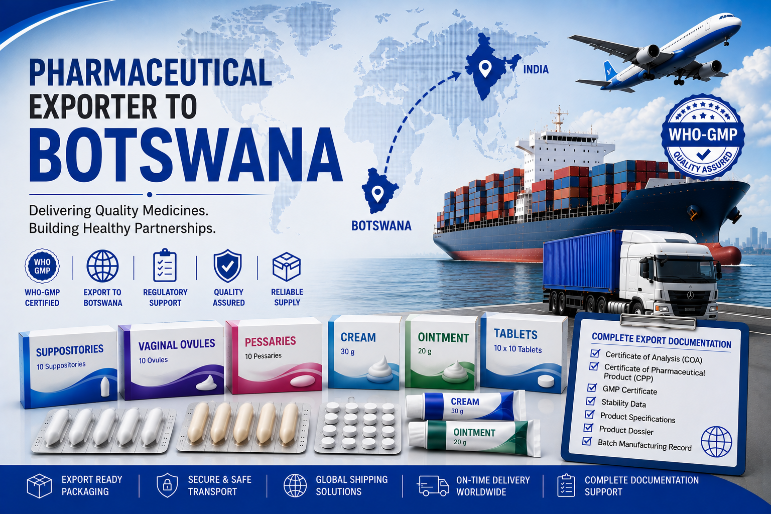 Pharmaceutical Exporter to Botswana